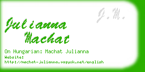 julianna machat business card